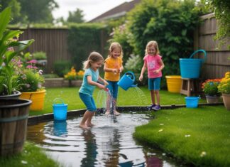 Sådan skaber du sjove leg i haven aktiviteter med regnvand