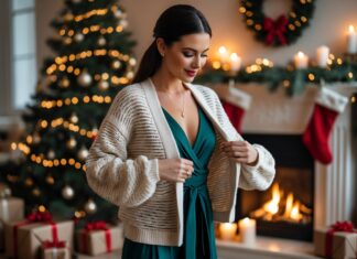 Sådan styler du din cardigan til julens festligheder