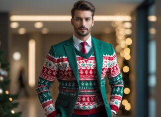 Sådan styler du festlige juletrøjer til mænd med jakkesæt