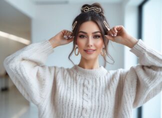 Sådan styler du trøjer med hårspænder til kvinder