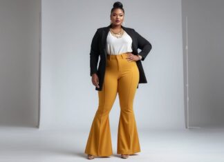 Sådan styler du trompetbukser til store kvinder