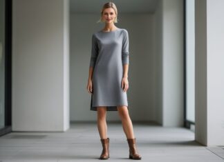 Sådan styler du tunika kjoler til kvinder med støvler