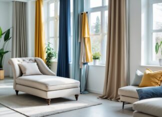 Sådan vælger du de perfekte gardiner til din chaiselong