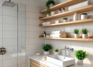 Sådan vælger du de perfekte træhylder til badeværelset