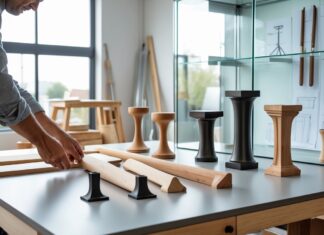 Sådan vælger du de rigtige møbelben til vitrineskabe