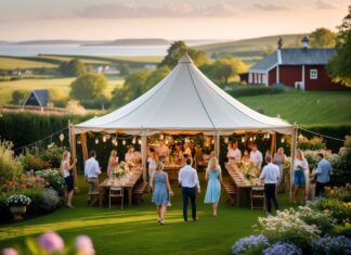 Sådan vælger du det perfekte tag til din havefest på Djursland