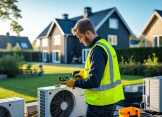 Sikkerhedsvest til varmepumpe installation i Hillerød