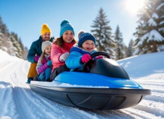 Sjov vinteraktivitet for hele familien: kælk med rat