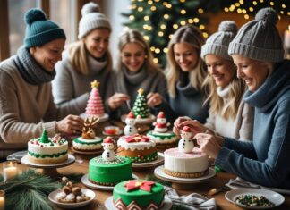 Sjove ideer til julefrokosten med kreativ kagepynt til julefrokosten