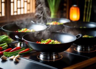 Skab den perfekte stemning til asiatiske retter med wokpander og belysning