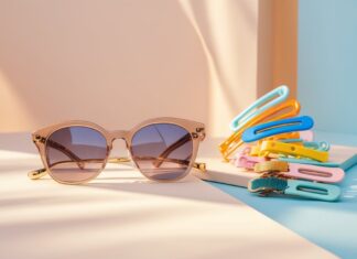 Solbriller og hårspænder til solrige dage