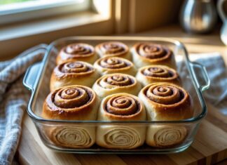 Bag perfekte kanelsnegle i ildfast fad derhjemme