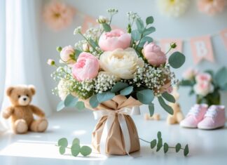 Blomsterinspiration til den perfekte gave til babyshower