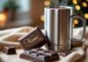 Den perfekte kombination af personlig chokolade og termokrus til varm chokolade