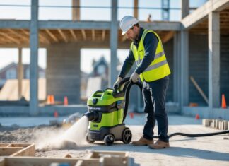 Effektiv rengøring på byggepladsen i Horsens med støvsuger tilbud online