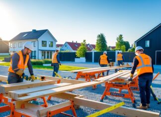 Effektive løsninger til byggeprojekter i Frederikssund med arbejdsbukke