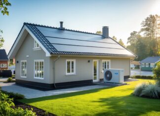 Energibesparelser med nyt tag og varmepumpe i Hadsund