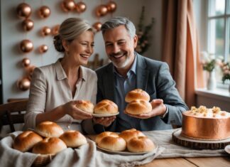 Fejr kobberbryllup med traditionen med hveder