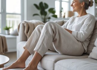 Find de mest komfortable hørbukser som kan bruges til en komfortabel hjemmedragt