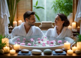 Forkæl dig selv med en luksuriøs spa for 2 oplevelse derhjemme