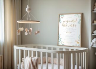 Gaveidéer til nyfødte: musikuroer og personlig fødselsplakat