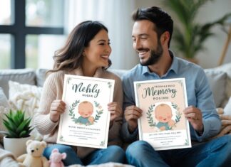 Giv de nybagte forældre personlige plakater der skaber minder i gave