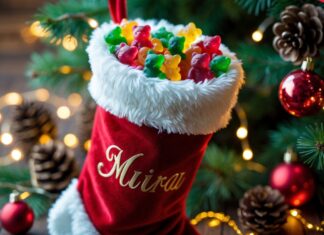 Gør julen sødere med en julesok med personliggørelse og vingummi-overraskelser