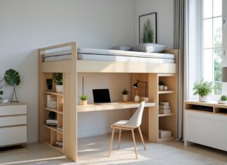 Hvordan du optimerer pladsen i dit hjem med en højseng med skrivebord og konsolborde