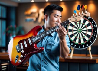 Hvordan el-guitar til dartspillere kan forbedre dit spil