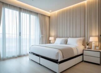 Optimer dit soveværelse med gardiner og senge med praktiske skuffer