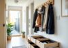 Organisering af hjemmet med skuffeopdelere og knagerække til entréen