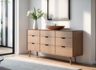 Praktisk opbevaring og stilfuldt design med konsolbord med skuffer