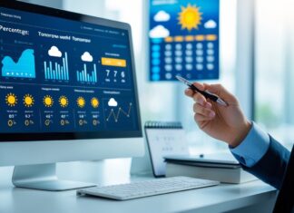 Sådan beregner du procentvis ændring i vejret i morgen prognoser