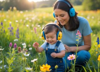 Sådan beskytter du dit barns hørelse, mens I udforsker vilde blomster til børn