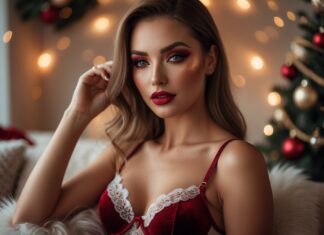 Sådan får du den perfekte decemberlook med makeup og juleundertøj til decemberfesten