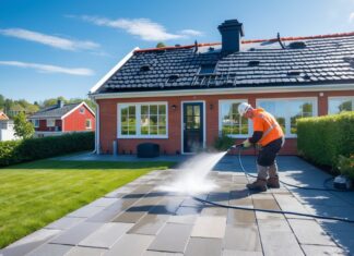 Sådan får du et nyt tag og en flot fliserens i Vestjylland