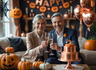 Sådan fejrer du halloween og kobberbryllup på samme tid