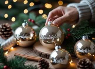Sådan finder du de perfekte julekugler med navn til mandelgaven