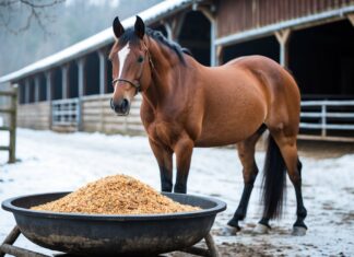Sådan holder du din hest varm og mæt med madskål til vintermadlavning