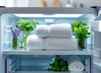 Sådan holder du dine badehåndklæder friske og velduftende i køleskabet