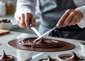 Sådan laver du perfekte chokoladedekorationer med kvalitets paletknive til chokolade