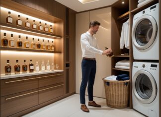 Sådan opbevarer du whisky og vasketøj med stil