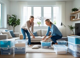 Sådan organiserer du din stue med praktiske plastikkasser til opbevaring