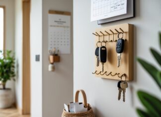 Sådan organiserer du dit hjem med et nøglebræt til din kalender