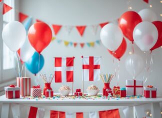 Sådan organiserer du festartikler og dåbsflag til festlige lejligheder