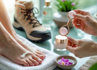 Sådan plejer du dine fødder efter en lang vandretur med ansigtsrulle til hudpleje