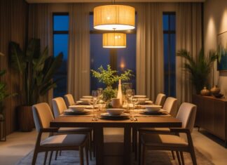 Sådan skaber du den perfekte atmosfære med spisebordssæt og belysning