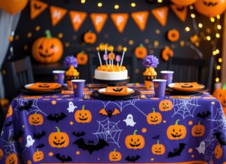 Sådan skaber du den perfekte halloween fest med fødselsdagsdug til halloween festen