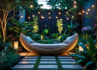 Sådan skaber du den perfekte haveoase med belysning og bananbænk til haven