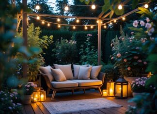 Sådan skaber du den perfekte hyggekrog med den rette belysning og en udendørs sofa til haven